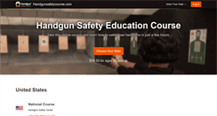 Desktop Screenshot of handgunsafetycourse.com